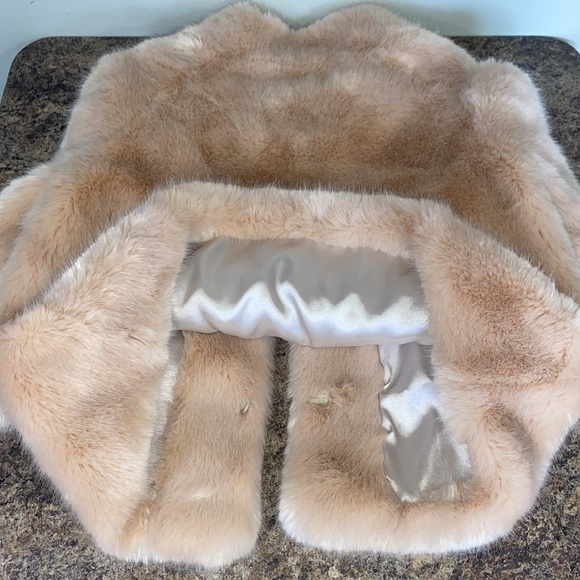 Donna Salyers Fabulous Furs Sheared Mink Faux Fur Cozy Elegant Feminine Jacket M - Picture 14 of 15